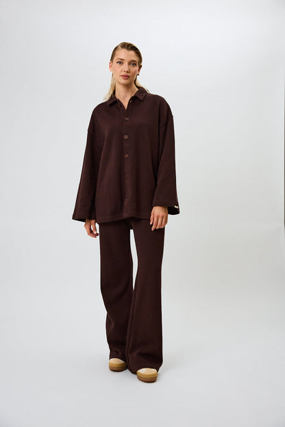 Lyle Flared Winter Pants Truffle