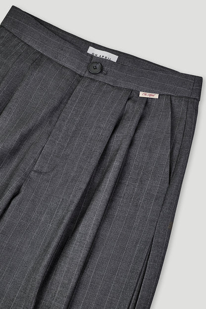 Leana Pleated Trousers Pinstripe