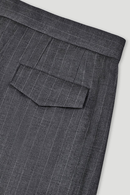 Leana Pleated Trousers Pinstripe