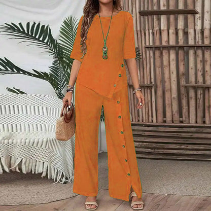 The Mira Set – Irregular Hem Two-Piece Suit