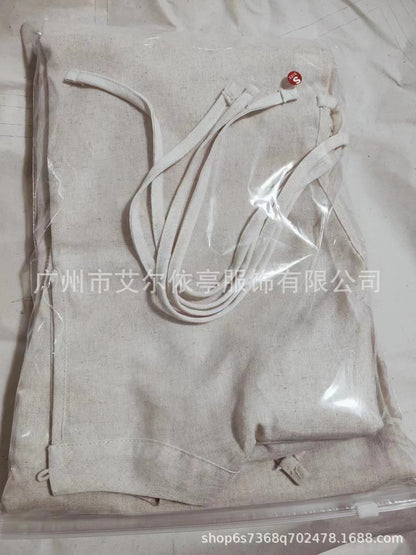 The Evana Set – Zweiteiliger Anzug aus Baumwolle und Leinen