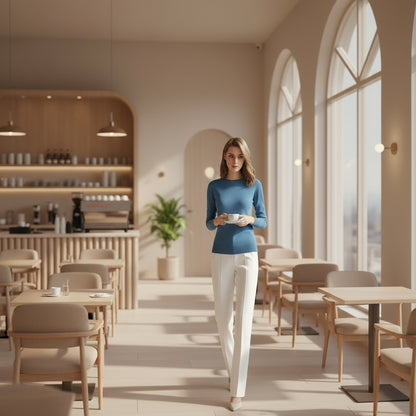 🇩🇪 Die Arwen Strickpullover – Wollmischung mit Kaschmir