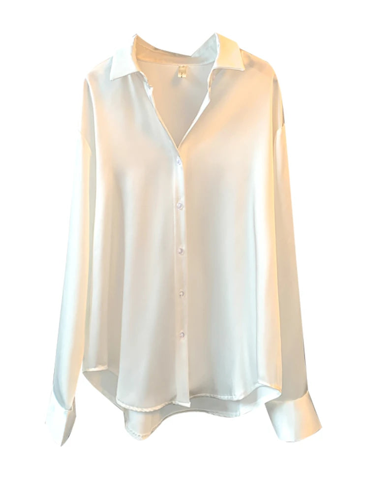 The Elara Silk| Women's Vintage-Inspired Silk Shirt