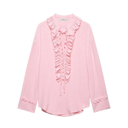 The Elara Set – Two-Piece Ruffle Top & Skirt