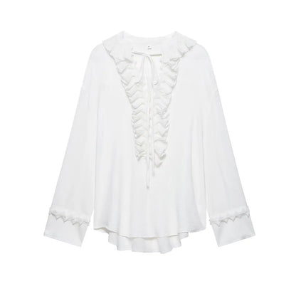 The Elara Set – Two-Piece Ruffle Top & Skirt