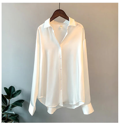 The Elara Silk| Women's Vintage-Inspired Silk Shirt